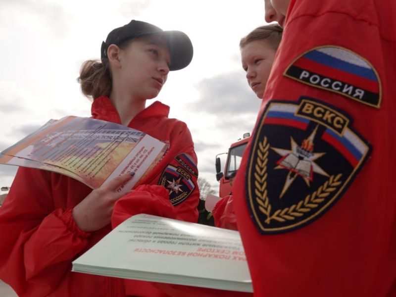 Мощь пожарной спецтехники показали сотрудники ГКУ МО «Мособлпожспас» Новости Рузы 